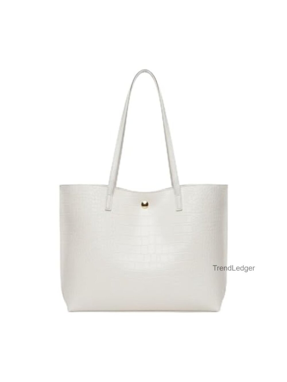 Large Tote Bag Lightweight PU Leather Shoulder Bag Office Travel Shopper